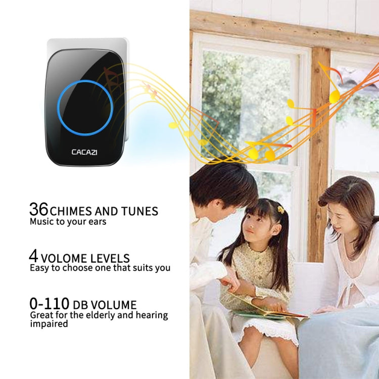 CACAZI H10 1 For 1 Wireless Smart Doorbell without Battery CACAZI H10 1 For 1 Wireless Smart Doorbell without Battery